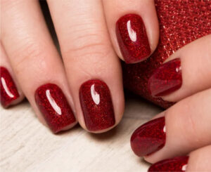 Nail Salon Gainsville red polish - Spa Royale